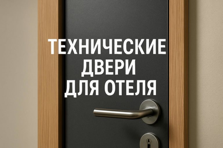 Особенности выбора технических дверей для отеля с учетом эксплуатации в сервисных зонах, противопожарных и звукоизоляционных требований.