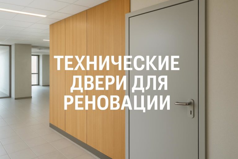 Разбор технических дверей для реновации служебных и технических зон в гостиницах, офисах и медучреждениях с учетом требований и вариантов отделки.