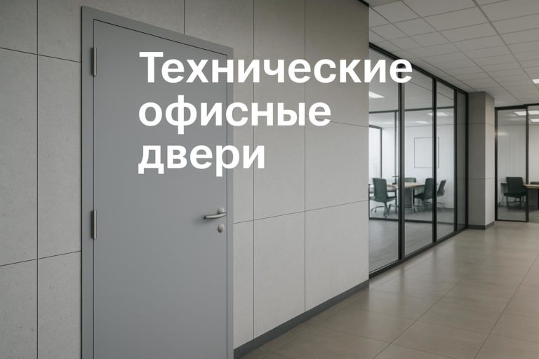 Как выбрать технические офисные двери для служебных и технических зон с высокой нагрузкой. Варианты отделок, материалов и требований.
