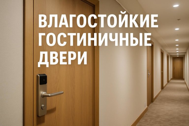 Разбор ключевых требований к влагостойким дверям для гостиниц и обзор материалов с высокой стойкостью к влажности и уборке.