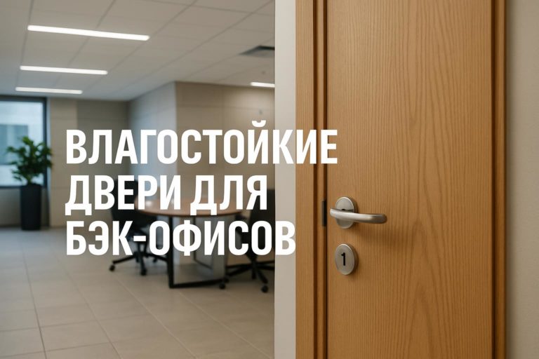 Обзор влагостойких дверей для бэк-офисов с высокой нагрузкой. Ключевые характеристики, виды отделок и рекомендации для застройщиков и генподрядчиков.