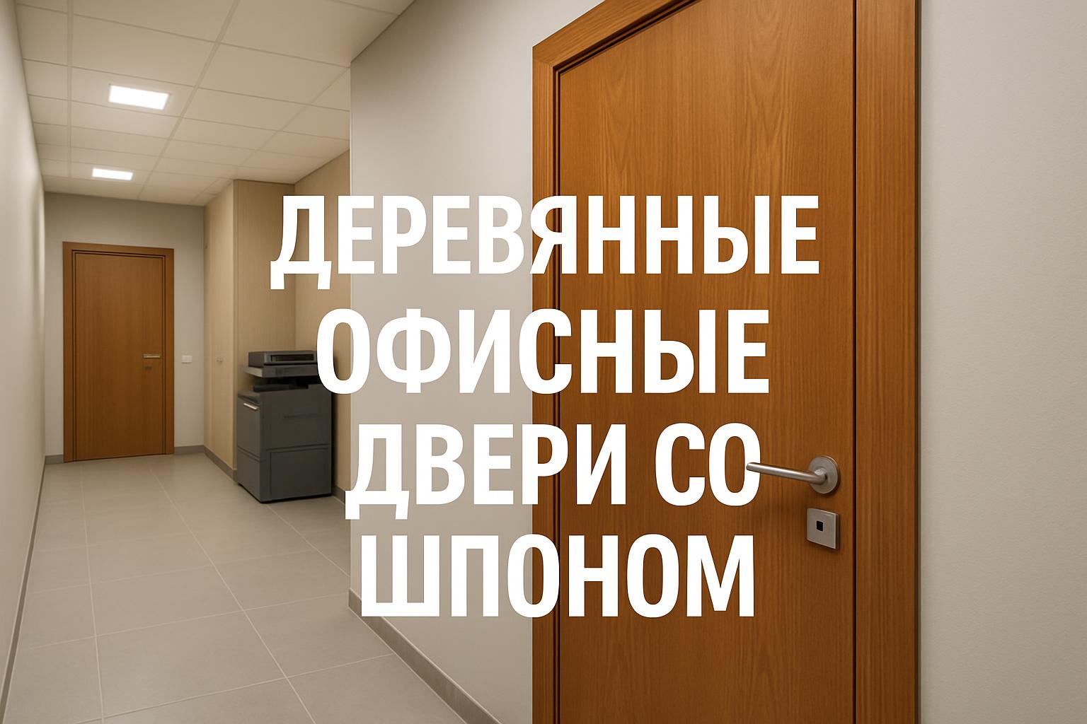 Обзор деревянных офисных дверей со шпоном для современных офисных интерьеров. Варианты отделок, преимущества и ключевые особенности.