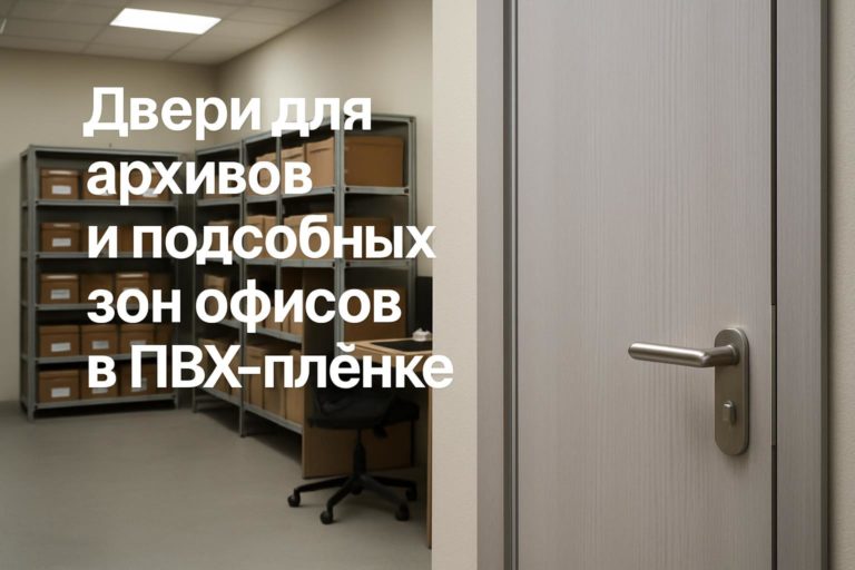 Практический чек-лист по выбору дверей в ПВХ-пленке для архивов и подсобных помещений офисов. Особенности материала, эксплуатация и отделка.