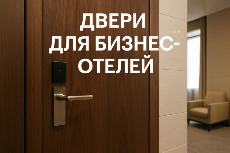 Чек-лист для девелоперов по выбору дверей для бизнес-отелей: противопожарные, звукоизоляционные и отделки для высокого уровня комфорта и безопасности.