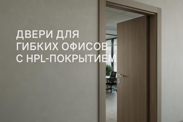 Сравнение дверей с HPL-покрытием и шпоном для гибких офисных пространств. Выбор для B2B и B2G проектов с учётом дизайна и эксплуатационных характеристик.