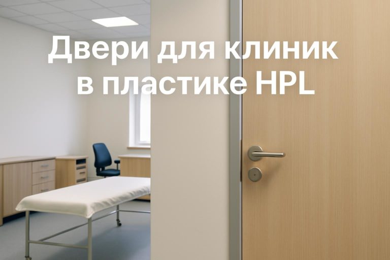 Выбор дверей для клиник с покрытием HPL обеспечивает устойчивость к интенсивной эксплуатации, гигиеничность и комфорт в медицинских учреждениях.