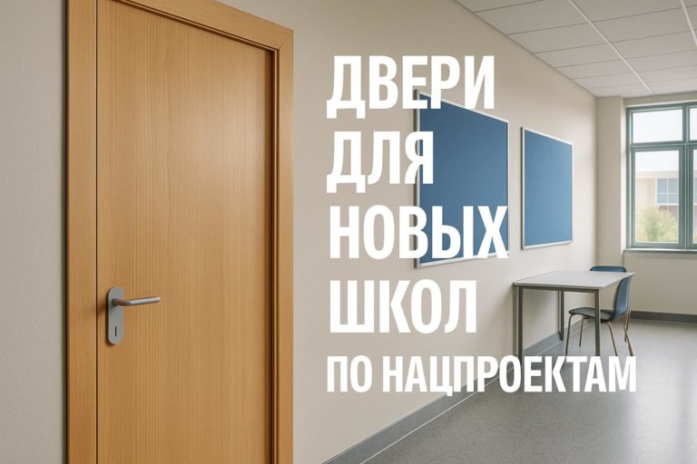 Практический разбор выбора дверей для новых школ по национальным проектам с учетом требований безопасности, звукоизоляции и отделки.