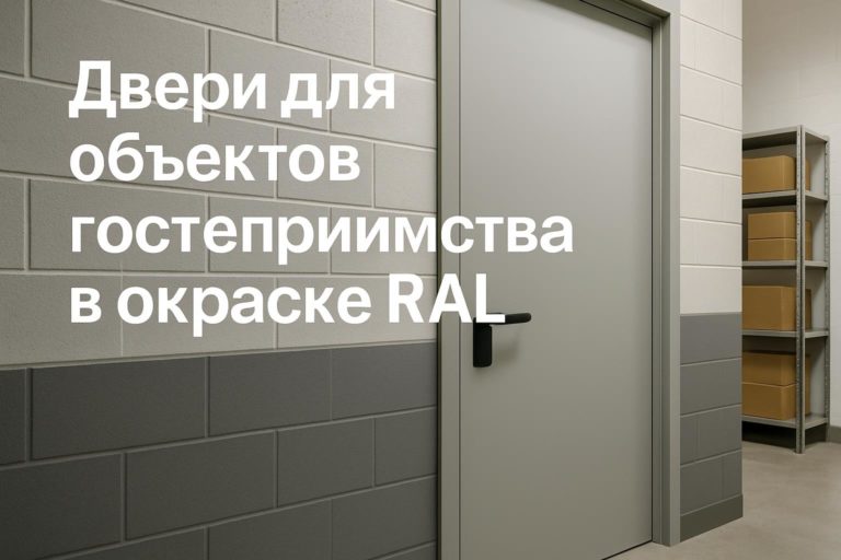 Как правильно сформулировать ТЗ на двери для гостиниц в окраске RAL с учетом нагрузки и эксплуатационных требований.