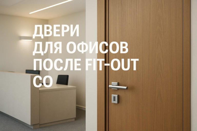Как подобрать двери со шпоном для офисов после fit-out, учитывая дизайн и функциональные требования. Практические советы для архитекторов и генподрядчиков.