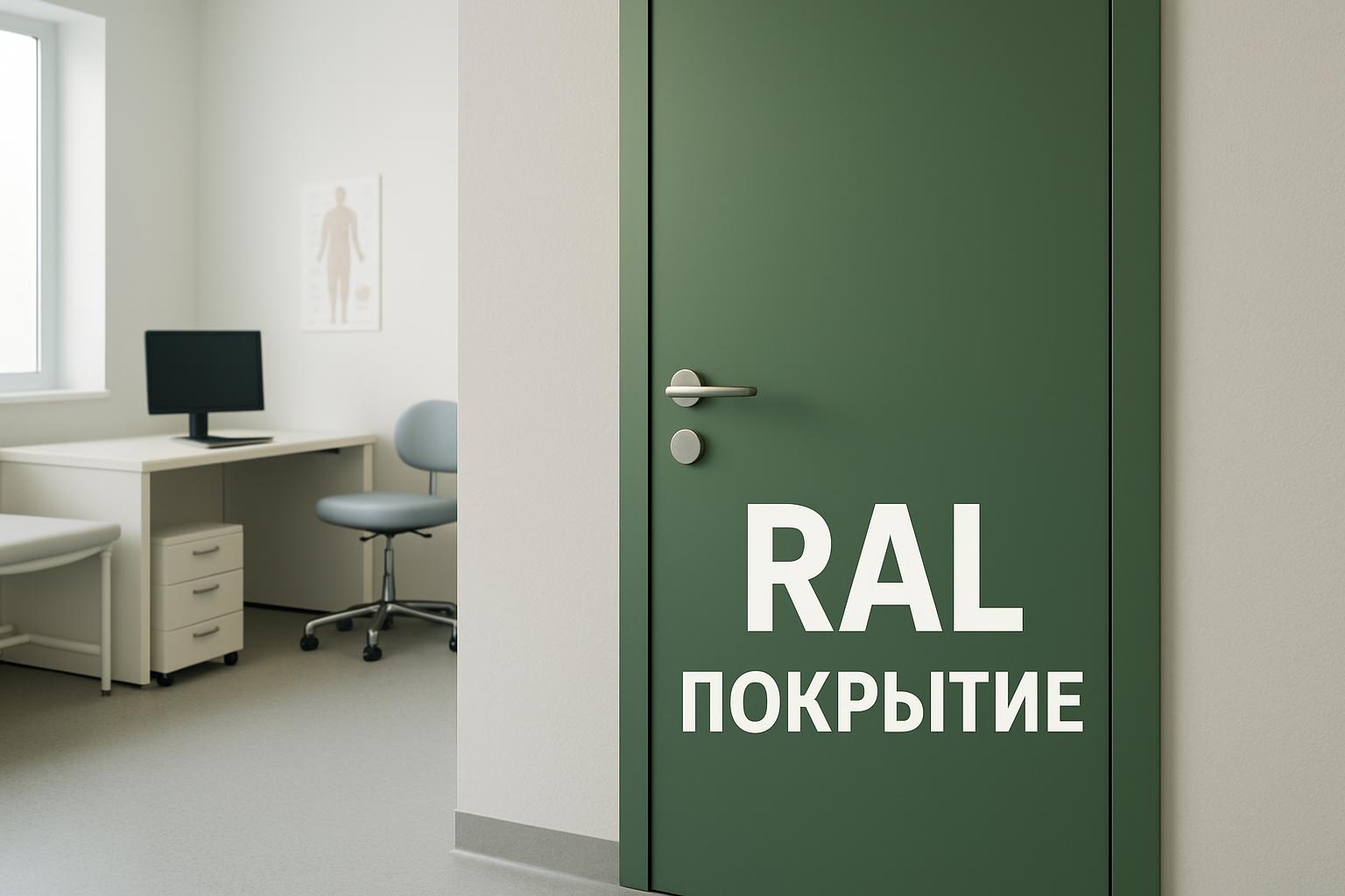 Выбор дверей в окраске RAL для ординаторских: преимущества, типы отделок и влияние на брендирование медицинских объектов.