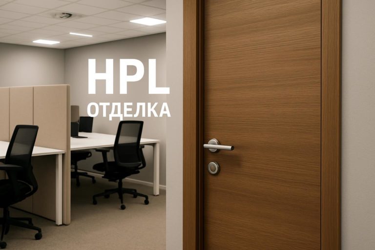 Обзор дверей с CPL-покрытием для офисных ресепшн-зон: преимущества, сравнение с HPL и рекомендации для дизайнеров и архитекторов.