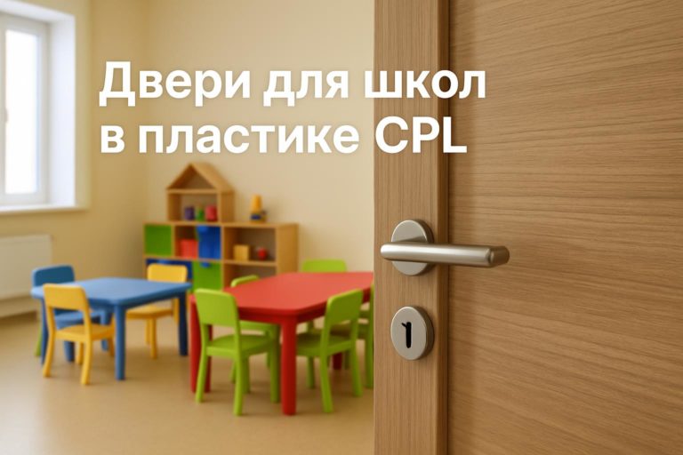 Анализ ресурсов дверей для школ с покрытием CPL и других вариантов отделки для объектов образования. Практическое руководство для девелоперов и дизайнеров.