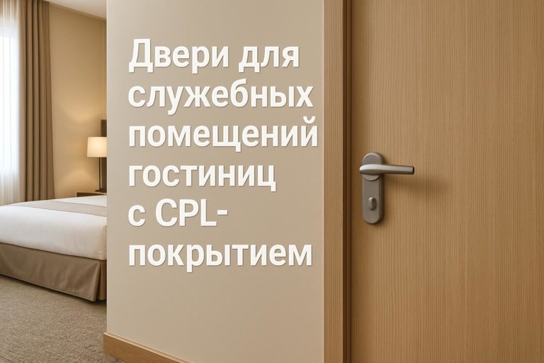 Выбор дверей с CPL-покрытием для служебных помещений гостиниц: высокая износостойкость и оптимальная цена для B2B и B2G объектов.
