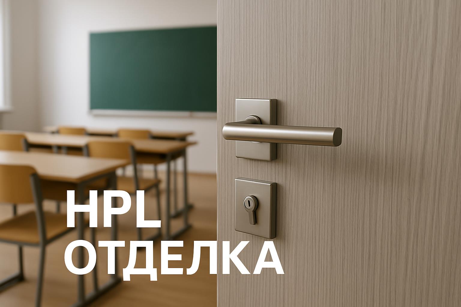 Выбор дверей для школьных столовых с HPL-покрытием: характеристики, эксплуатационные требования и оптимальные решения для проектировщиков.