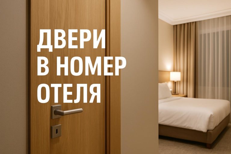 Обзор требований к дверям в гостиничные номера: звукоизоляция, надежные замки, доводчики и варианты отделки.
