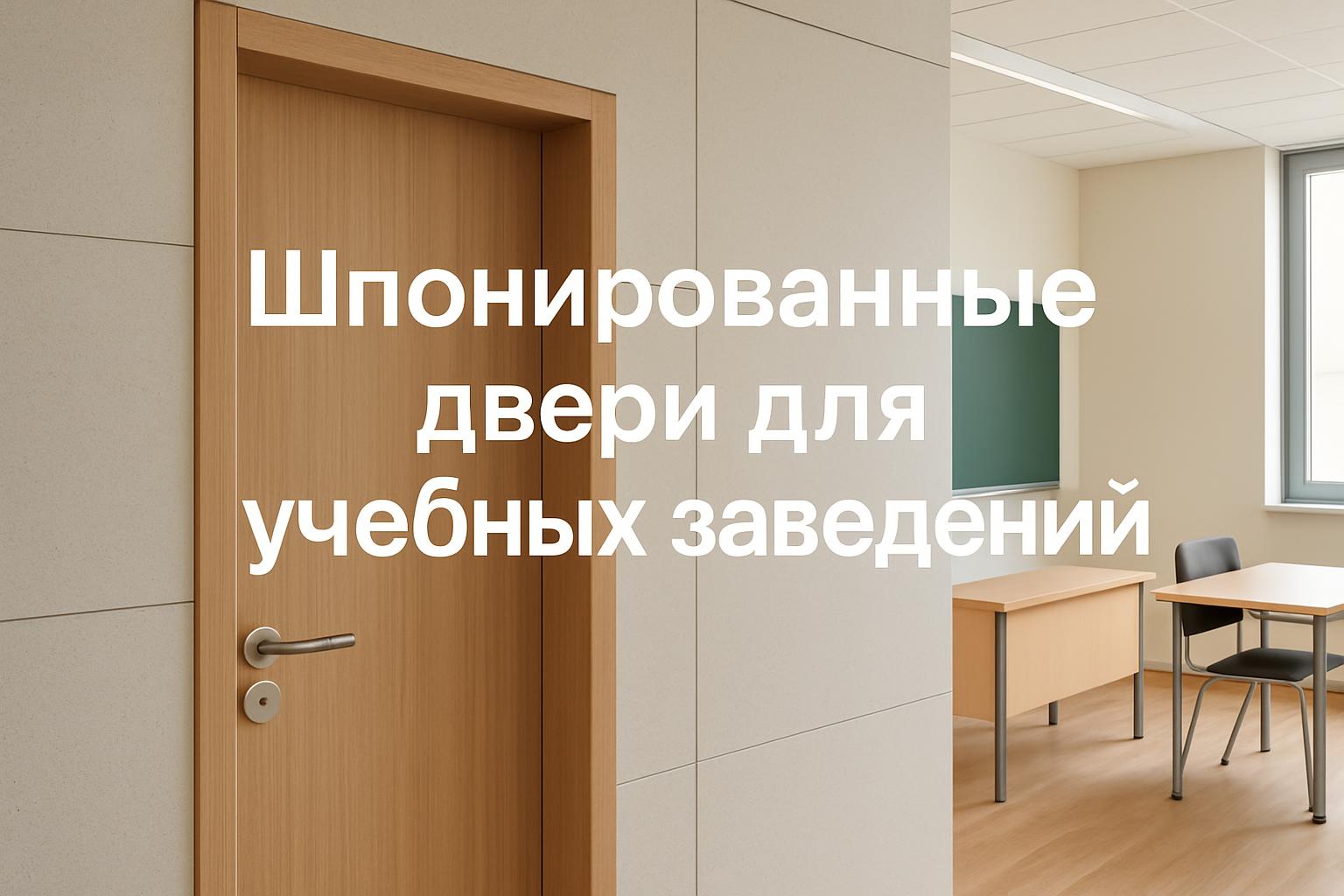 Разбор требований и материалов для шпонированных дверей в учебных заведениях с учетом дизайна и эксплуатационных задач.
