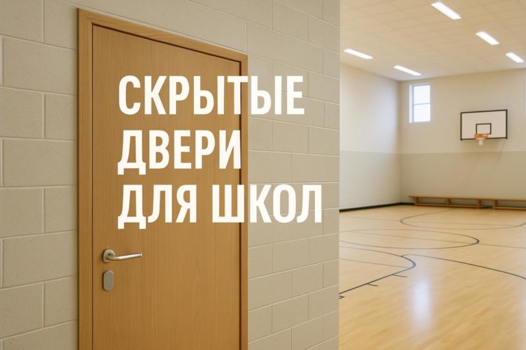Обзор скрытых дверей для школ: особенности, преимущества, применение в образовательных зданиях с учетом пожарных и звукоизоляционных норм.