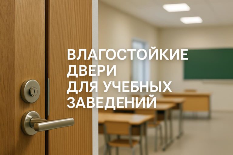 Выбор влагостойких дверей для учебных заведений с учетом стойкости к уборке и влажности. Рекомендации для B2B и B2G проектов.