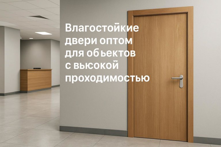 Выбор влагостойких дверей оптом для гостиниц, офисов и медучреждений с учетом стойкости к влажности и уборке.