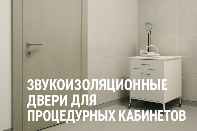 Обзор звукоизоляционных дверей для медицинских процедурных кабинетов: типы, материалы, эффективность и преимущества для застройщиков и генподрядчиков.
