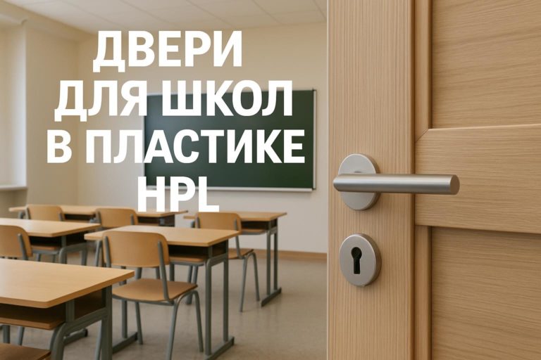 Двери для школ в пластике HPL обеспечивают высокую износостойкость и практичность для интенсивной эксплуатации в учебных заведениях.