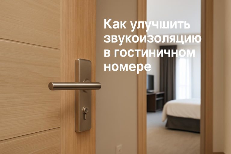 Как снизить шум в гостиничном номере: что проверить в проекте, какие узлы двери влияют на результат и каких ошибок избегать.