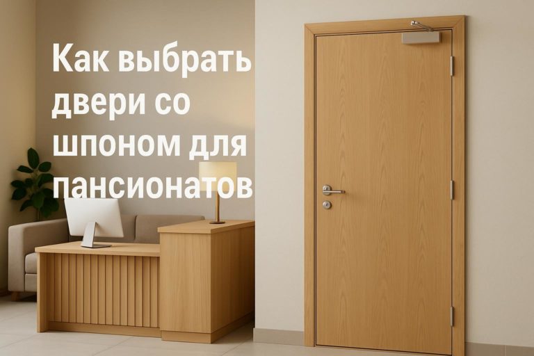 Разбираем, где в пансионате уместны двери со шпоном, что проверить в проекте, по зонам эксплуатации, кромкам, уходу и документам.