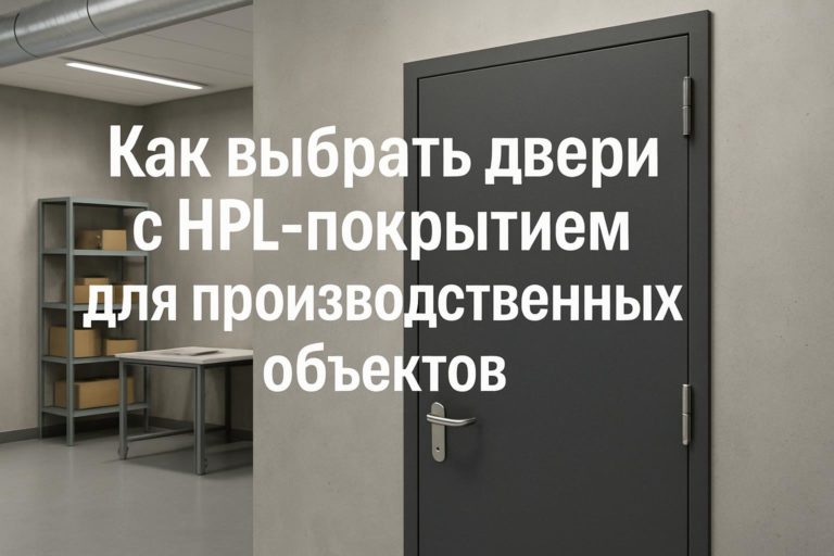 Где уместны двери с HPL-покрытием на производстве: зоны применения, проверки по спецификации, конструкция, кромка, коробка и типичные ошибки.