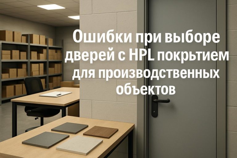 Какие ошибки допускают при выборе дверей с HPL для производственных объектов и что проверить в проекте, конструкции, кромке и документации.