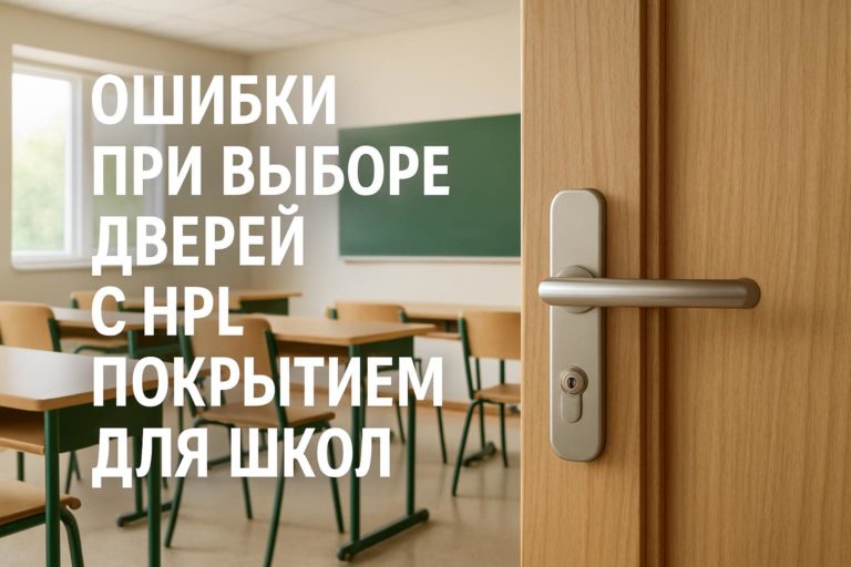 Какие ошибки допускают при выборе школьных дверей с HPL: что проверить в проекте, конструкции, кромке, основании и документации дверного блока.