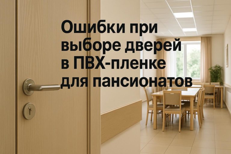 Какие ошибки допускают при выборе дверей для пансионатов с ПВХ-отделкой и что нужно проверить в проекте, по зонам эксплуатации и в документации.