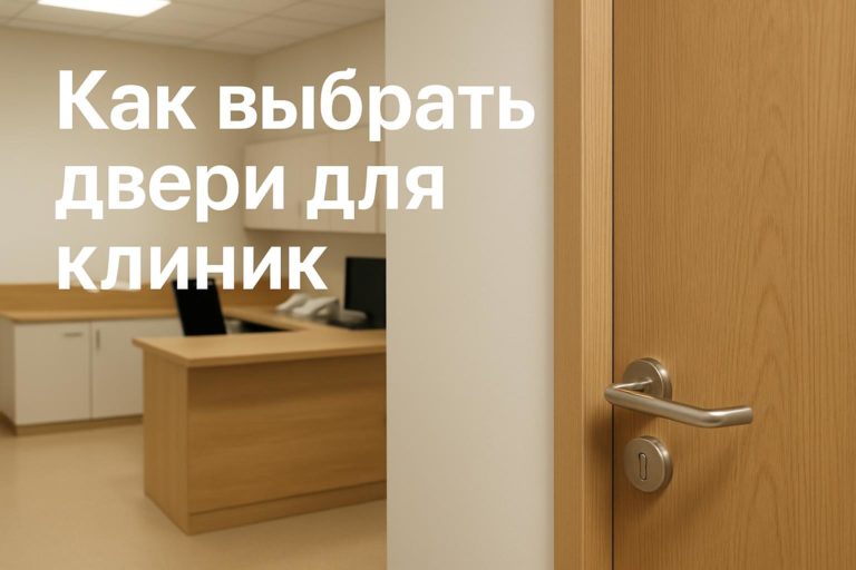 Разбираем, где в клинике уместны двери с HPL-покрытием, что проверять в проекте, как не спутать отделку с характеристиками дверного блока.
