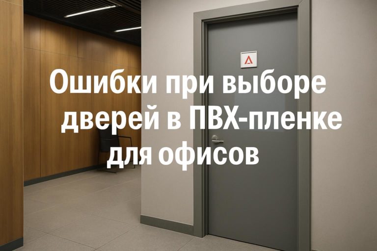Какие ошибки допускают при выборе офисных дверей в ПВХ-пленке и что проверить в проекте, конструкции, кромках, коробке и документации.