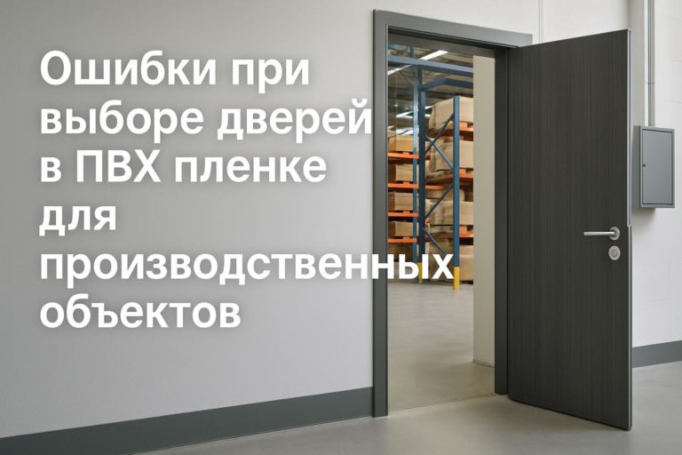 Какие ошибки допускают при выборе дверей в ПВХ для производственных объектов и что нужно проверить в проекте, конструкции, кромках и документации.