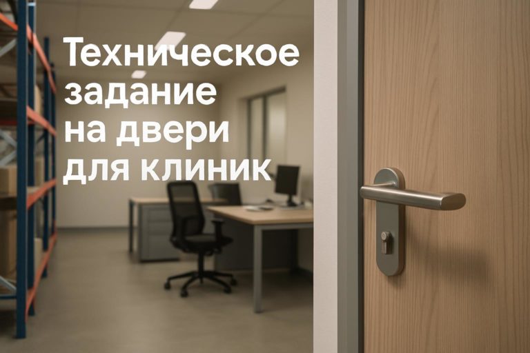 Как прописать HPL-покрытие в ТЗ на двери для клиник: зоны применения, проверки по проекту, кромке, основанию, уходу и документации.