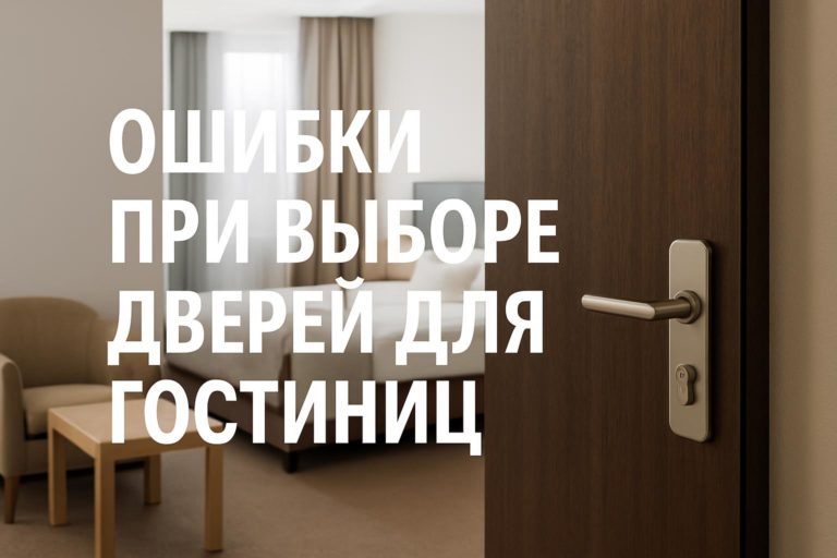 Как выбирать двери для гостиниц без ошибок: что проверить в проекте, по зонам, по отделке, кромкам, конструкции, фурнитуре и документам.