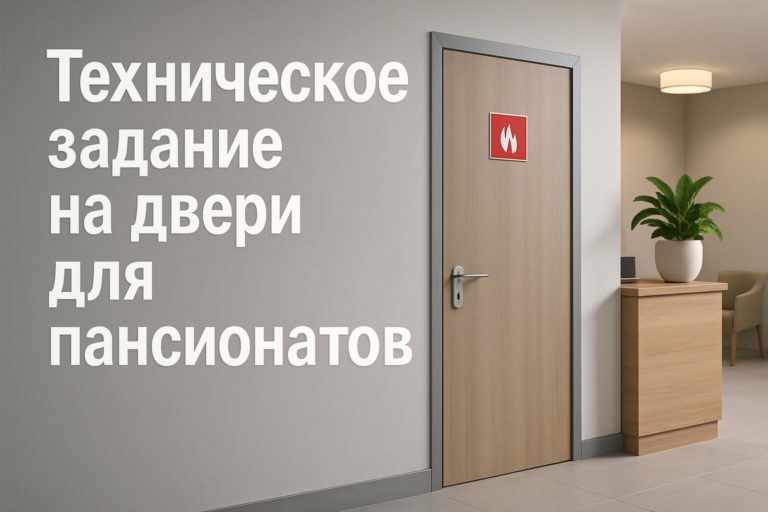 Как прописать износостойкость дверей для пансионата в ТЗ: покрытия, кромки, фурнитура, зоны эксплуатации и проверка документации.