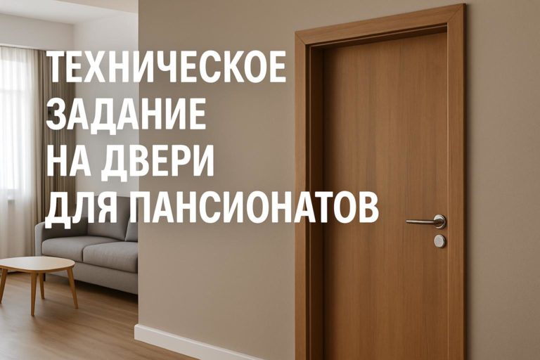Как прописать требования к дверям для пансионатов: зоны, огнестойкость, комплектность, сертификаты, монтаж и приемка без типовых ошибок.