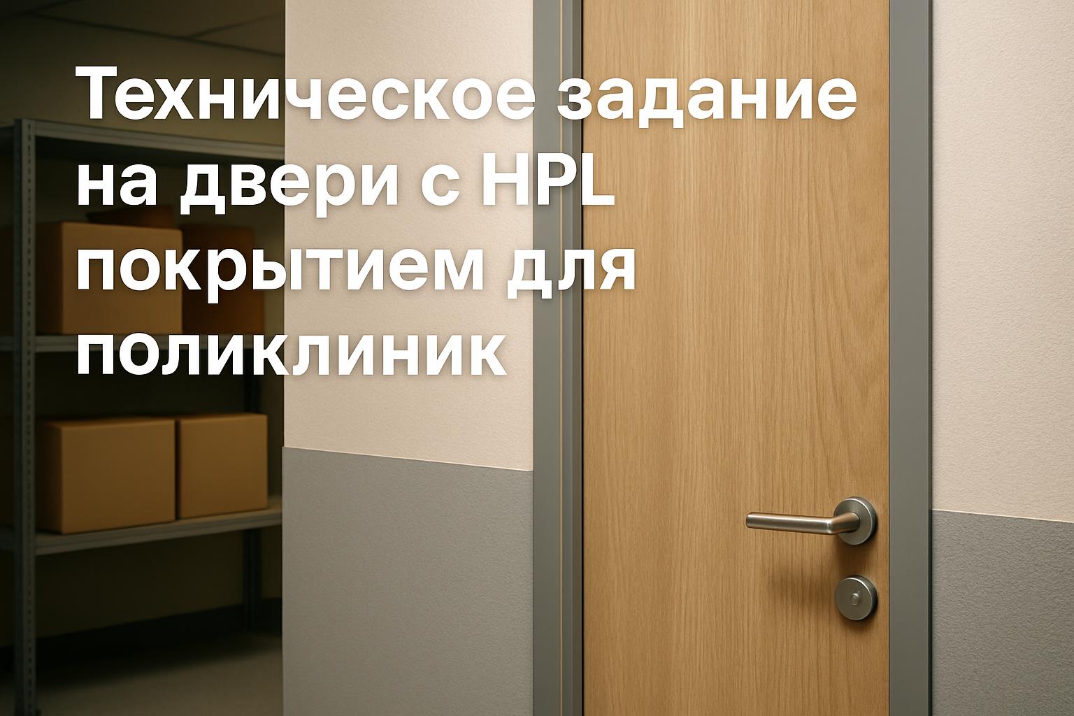 Как прописать в ТЗ двери с HPL для поликлиники: зоны применения, конструкция, кромка, уборка, документы и типичные ошибки.